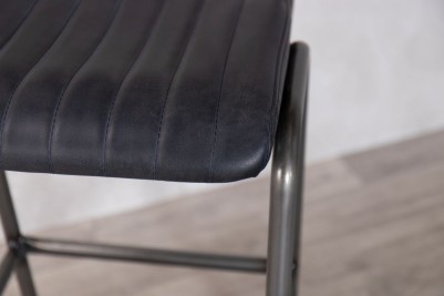 hammerwich-gunmetal-stool-black-seat-cushion